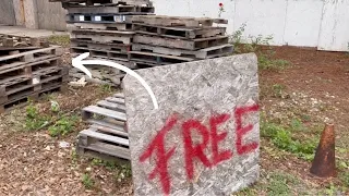 Dirty old pallet gets a high end makeover! (This is incredible!)
