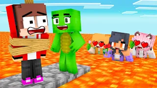 Maizen Sisters : Baby JJ and Mikey Challenge (Maizen Minecraft Animation)