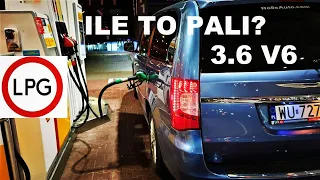 Ponad 2 tony! 3.6 V6 ILE TO PALI? Chrysler Town&Country V6 VLOG muzyk jeździ