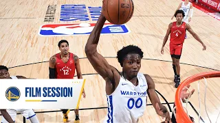 Warriors Film Session | Warriors top Raptors 90-84 in Summer League, presented by Oracle