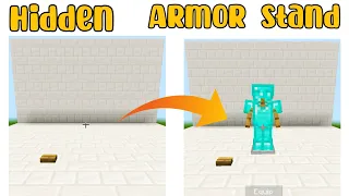 Minecraft | Hidden Armor Stand Tutorial | Pop Up Armor Stand | Tutorial |