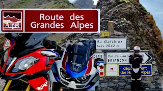 Alpentour 2022 #4 - Route des grandes Alpes - BMW S1000XR - Afrika Twin - Col d'Izoard - Galibier