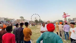 Dussehra Festival - Burning Ravana Effigies in Kahnuwan Religion in punjab india