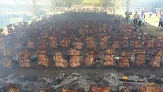 Brazilian city claims world's biggest barbecue ever