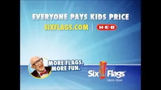 Mr. Six More Flags More Fun Six Flags Amusement Park TV Commercial Spots from 2004 - 2010