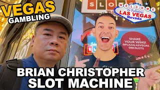 Brian Christopher Slot Machine at BCSLOTS Plaza Hotel & Casino Las Vegas