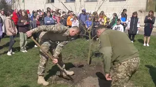 Відкриття алеї героїв, с. Лазірки, 08.04.2023