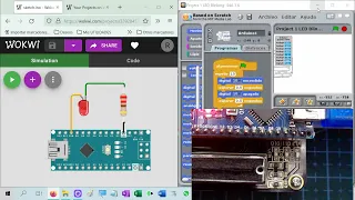 KEYESTUDIO: Módulo Robotale Scratch Proyecto 1 LED parpadeando