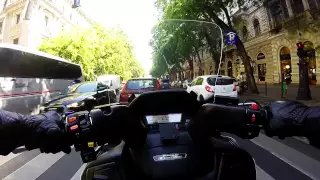 Suzuki Burgman 650 Budapest City Cruise (GoPro)