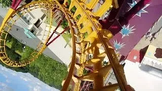 Cobra front seat on-ride HD POV Walibi Belgium