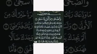 سورة الضحى كاملة ❤️❤️ #تلاوة_خاشعة #القرآن_الكريم #قران_كريم