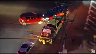 WATCH: Police chase stolen tow truck in Maryland