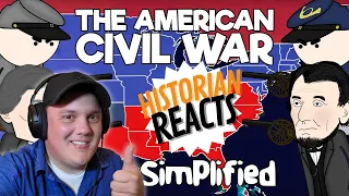 Historian Reacts to Oversimplified - Civil War Part 1