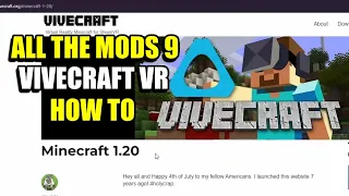 How to install Vivecraft VR for ATM 9 1.20 and other Minecraft Modpacks