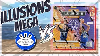 2020-21 Panini Illusions Basketball Mega Box Battle with SharpCorner Cards