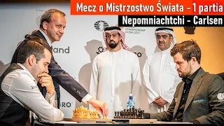 SZACHY 397# Nepomniatchtchi - Carlsen mecz o Mistrzostwo Świata analiza 1 partii, partia hiszpańska