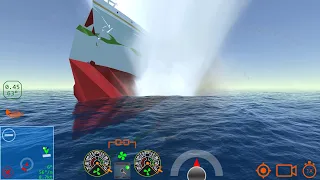 Britannic hit a Sea Mine - Ship Handling Simulator - Ship Mooring 3D