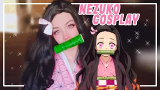 NEZUKO KAMADO COSPLAY- Me transformei na Nezuko de Kimetsu no Yaiba🌸🎋