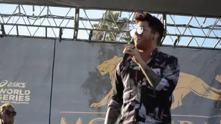 Adam Lambert at the Long Beach WSOBV 2015 Evil In The Night