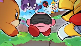 Beating Kirby but I'm Blindfolded