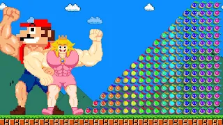 Super Mario Bros. But Wonder Rainbow Seed  = Muscular Mario... | Game Animation