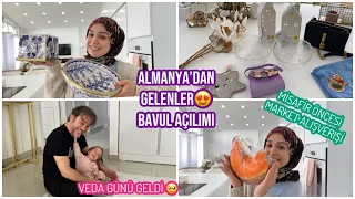 BABAM’IN ALMANYA’DAN GETİRDİKLERİ 😍 BAVUL AÇILIMI, VEDA GÜNÜ GELDİ ÇATTI🥺,MİSAFİR ÖNCESİ ALIŞVERİŞ