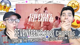 SEVENTEEN'S BEST CHOREOS (or how they inspired the 4th generation of kpop) | NSD REACTION