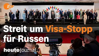 heute journal vom 30.08.2022 Meseberg; Visa-Vergabe Russland; Rekordsommer (українською)