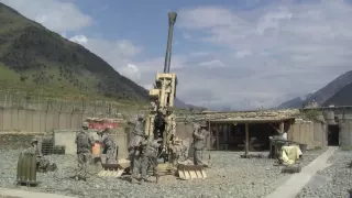 M777 Howitzer Firing Bravo Battery 3-321 HD Video 1