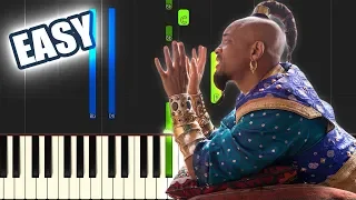 Prince Ali - Aladdin (Will Smith) | EASY PIANO TUTORIAL + SHEET MUSIC by Betacustic