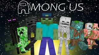 Monster School: All Mobs Became Among Us Challenge - Minecraft Animation
