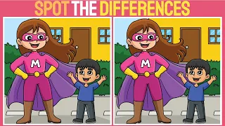 【Spot the difference】⚡️Can you spot 3 differences?? Best exercise for brain!!