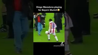 maradona playing for Bayern Munich