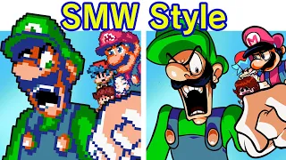 Friday Night Funkin' VS Mario SMW Style | I Hate You & Oh God No (SMW Update) (FNF Mod)