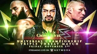 WWE 2k19 : Wwe Crown Jewel 2018 Brock Lesnar vs Roman Reigns vs Braun Strowman | 2k19 Gameplay 60fps