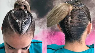 #QUEDATENCASA Y TRENZA conmigo Trenzas postizas coleta y trenza de abajo hacia arriba / BRAIDS