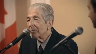 Leonard Cohen׃ You Want it Darker (a wonderful press conference)