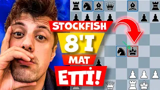 2 AT 2 FİL FEDA ETTİ Stockfish'i 17 HAMLEDE MAT ETTİ | 3000 ELO Bilgisayarı YENEN ADAM!