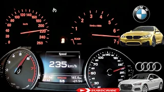 BMW 4 series vs Audi A5 Sportback top Speed test