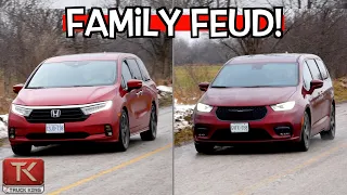 2023 Honda Odyssey vs Chrysler Pacifica Plug-In Hybrid - Which Minivan is Best for Your Family?