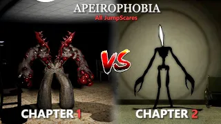 Roblox Apeirophobia Chapter 1 vs Chapter 2 JumpScares [Roblox Backrooms]