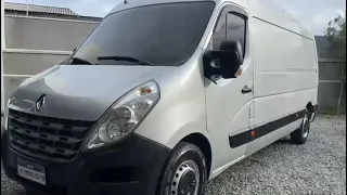 Renault master extra furgão 13m3 2015 - completa - sofá cama gaúcha