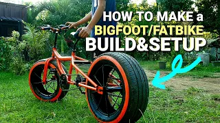 MAKING A BIGFOOT / FAT BIKE FROM OLD CAR TIRES | HOW TO