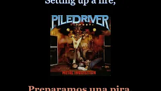 Piledriver - Witch Hunt - Lyrics / Subtitulos en español (Nwobhm) Traducida