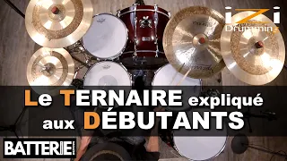 BIEN DÉBUTER avec les RYTHMES TERNAIRE ◊ iZi Drumming ◊ Cours de Batterie