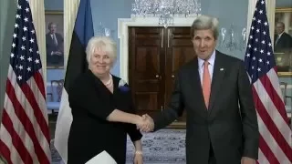 Secretary Kerry meets with Estonian Foreign Minster Kaljurand