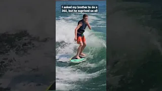 Unexpected wakesurf trick