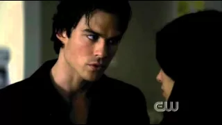 Damon talks to Elena about "their" kiss