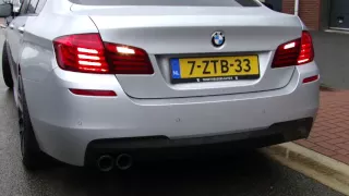 BMW 520i F10 EXHAUST SOUND SPORTAUSPUFF ECHAPPEMENT TAKE OFF WWW AUSPUFFPUNKT DE