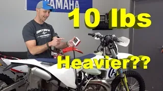 2019 Husqvarna TE300i Weight | Why 10 lbs Heavier than the KTM 300??